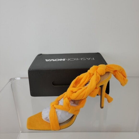 Fashion  Nova Poolside Wrap Towelling Heels - Picture 6 of 6